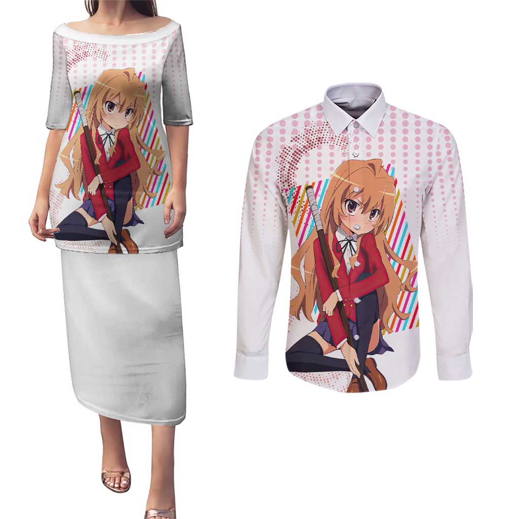 Minori Kushieda - Toradora Couples Matching Puletasi and Long Sleeve Button Shirt Anime Style