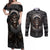 skull-native-american-warrior-couples-matching-off-shoulder-maxi-dress-and-long-sleeve-button-shirts