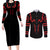 Sukuna Jujutsu Kaisen Couples Matching Long Sleeve Bodycon Dress and Long Sleeve Button Shirt Anime Style