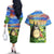 Trippy My Neighbor Totoro Studio Ghibli Couples Matching Off The Shoulder Long Sleeve Dress and Hawaiian Shirt Anime  Mix Oil Paint Trippy Style