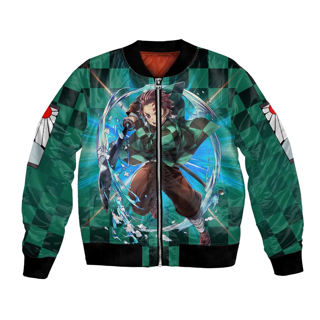 Astral Aura Tanjiro Demon Slayer Bomber Jacket Anime Style