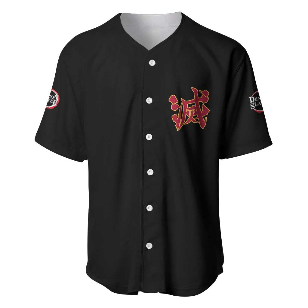 Kyojuro Rengoku V3 Demon Slayer Baseball Jersey Anime Style