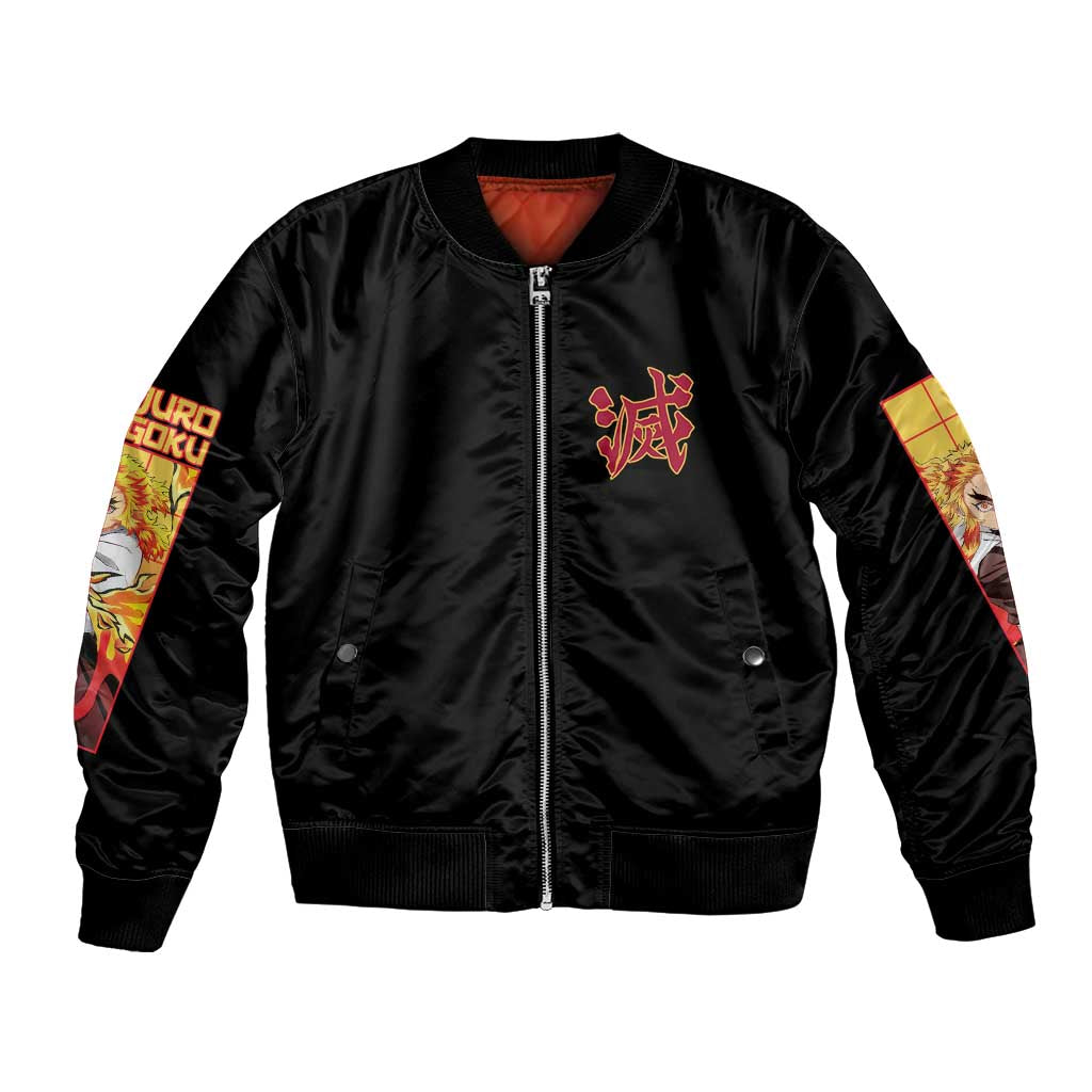 Kyojuro Rengoku V3 Demon Slayer Bomber Jacket Anime Style