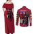 Alucard Hellsing Couples Matching Off Shoulder Maxi Dress and Long Sleeve Button Shirt Anime Style