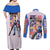 Heero Yuya x Wing Zero Gundam Wing Endless Waltz Couples Matching Off Shoulder Maxi Dress and Long Sleeve Button Shirt Anime Style