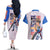 Heero Yuya x Wing Zero Gundam Wing Endless Waltz Couples Matching Off The Shoulder Long Sleeve Dress and Hawaiian Shirt Anime Style