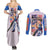 Heero Yuya x Wing Zero Gundam Wing Endless Waltz Couples Matching Summer Maxi Dress and Long Sleeve Button Shirt Anime Style