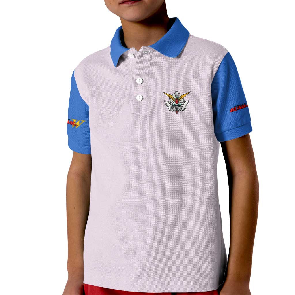 Heero Yuya x Wing Zero Gundam Wing Endless Waltz Kid Polo Shirt Anime Style