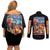 Charizard Poke Couples Matching Off Shoulder Short Dress and Long Sleeve Button Shirt Anime Style