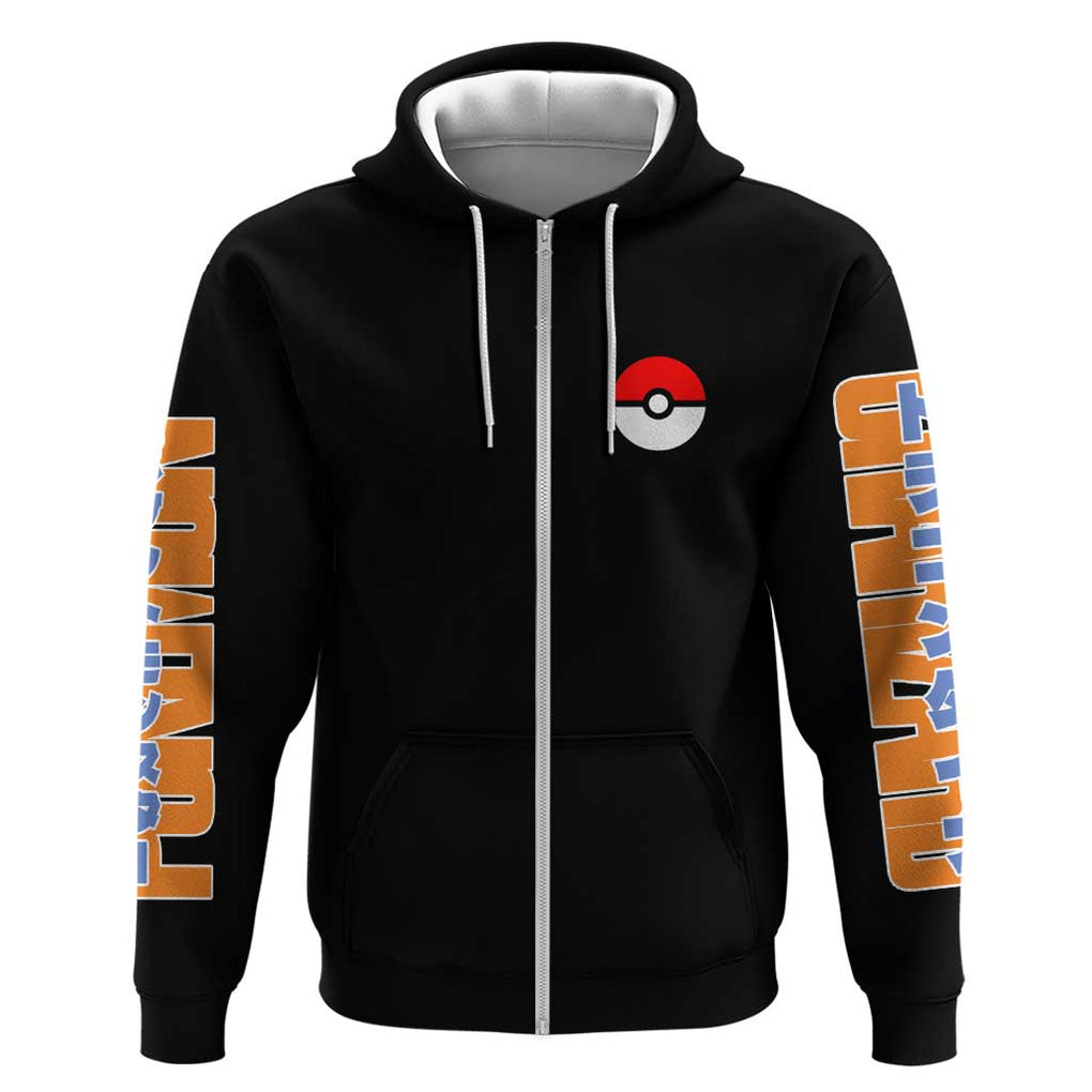 Charizard Poke Zip Hoodie Anime Style