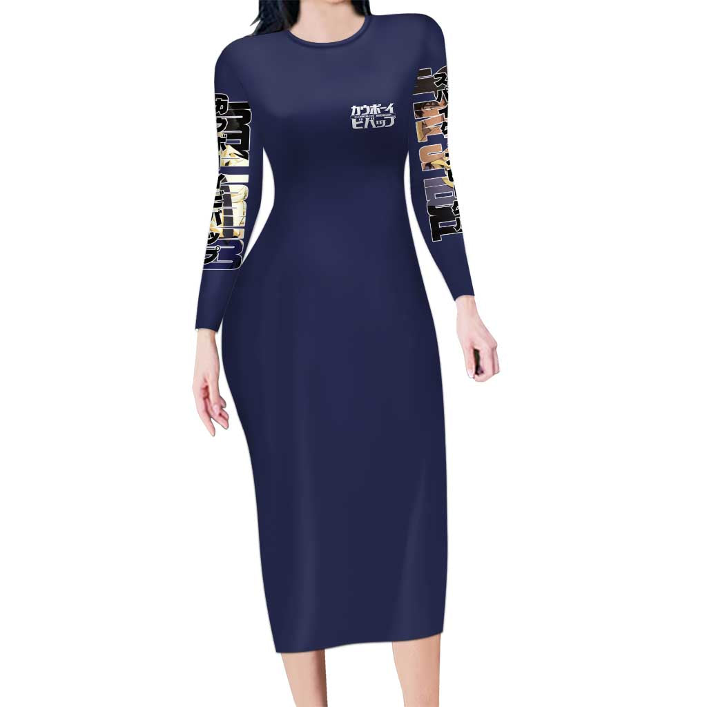 Spike Spiegel Cowboy Bebop Long Sleeve Bodycon Dress Japan Anime Style TS04