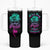 I Can Buy Myself Flowers Smoke Rose Skull Tumbler With Handle