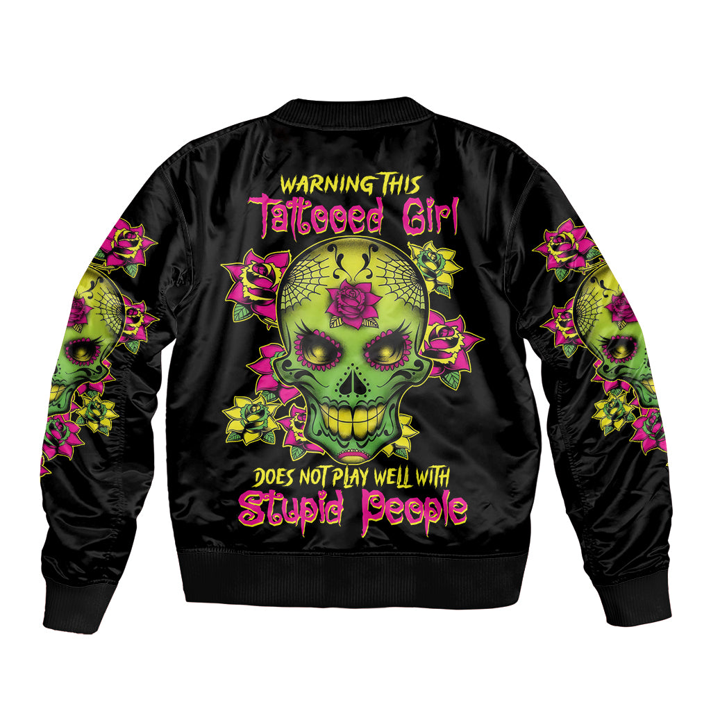 warning-this-tattooed-girl-flower-sugar-skull-bomber-jacket