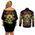 warning-this-tattooed-girl-flower-sugar-skull-couples-matching-off-shoulder-short-dress-and-long-sleeve-button-shirt