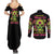 warning-this-tattooed-girl-flower-sugar-skull-couples-matching-summer-maxi-dress-and-long-sleeve-button-shirt