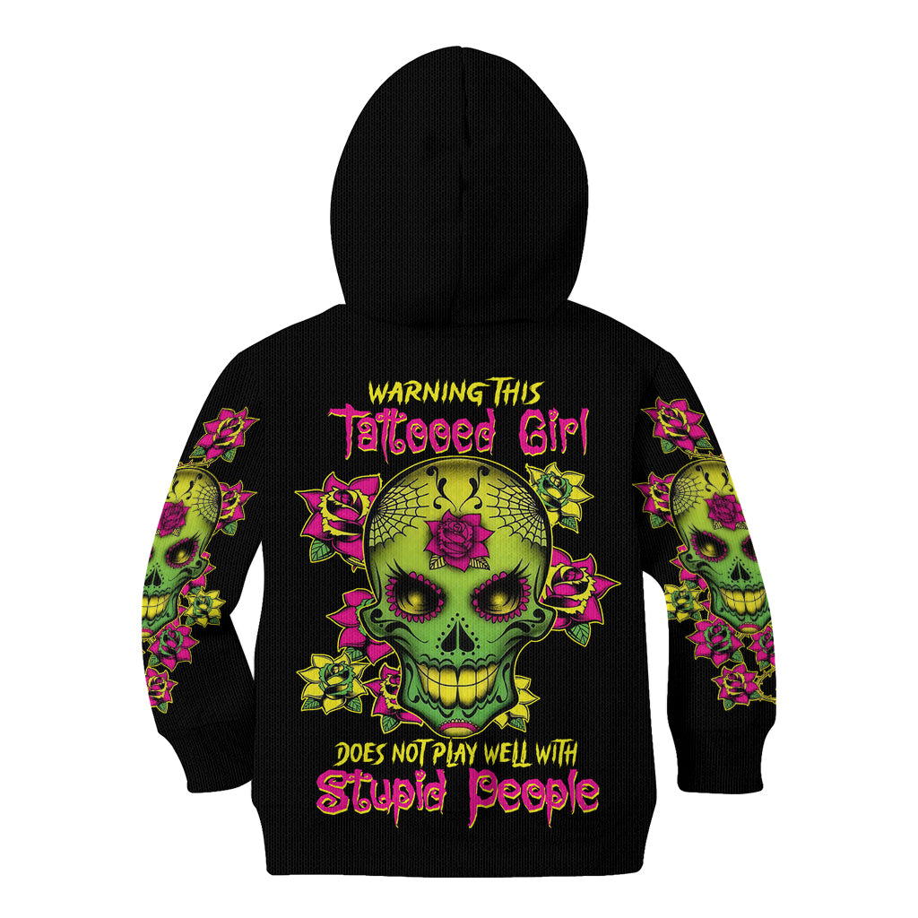 warning-this-tattooed-girl-flower-sugar-skull-kid-hoodie