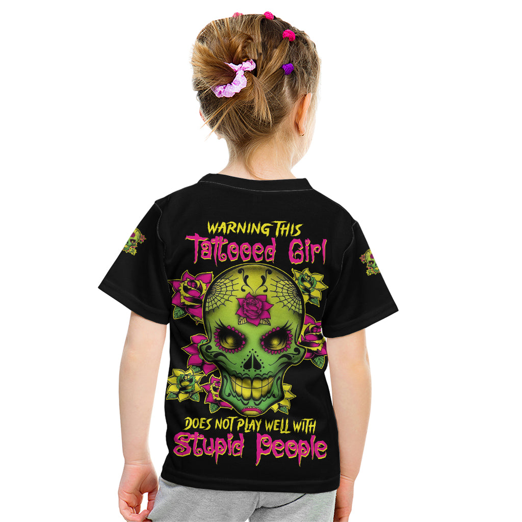 warning-this-tattooed-girl-flower-sugar-skull-kid-t-shirt