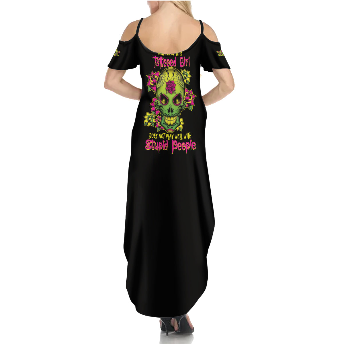 warning-this-tattooed-girl-flower-sugar-skull-summer-maxi-dress