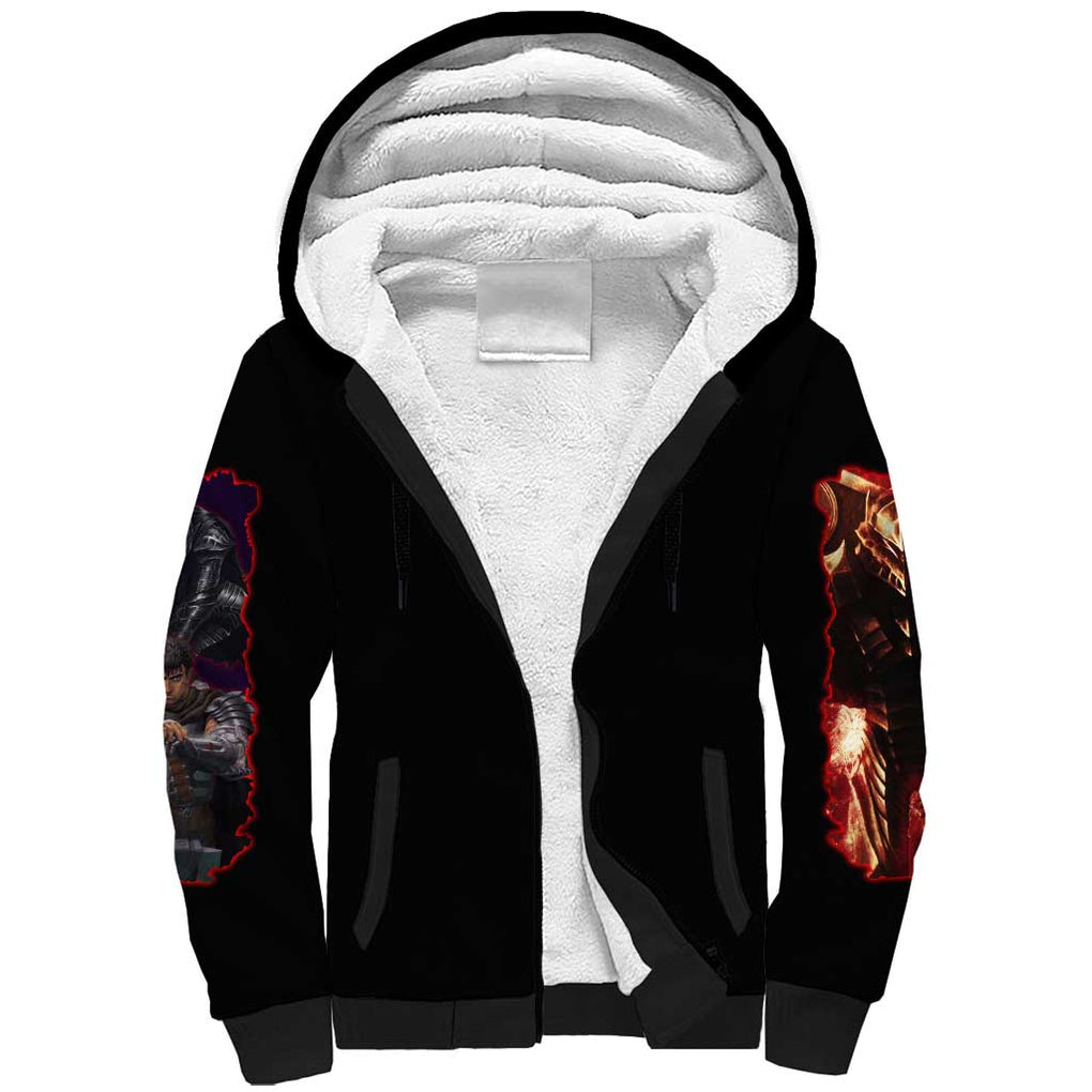 Guts V4 Berserk Sherpa Hoodie Anime Style