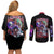 Uchiha Madara V3 Naruto Couples Matching Off Shoulder Short Dress and Long Sleeve Button Shirt Anime Style