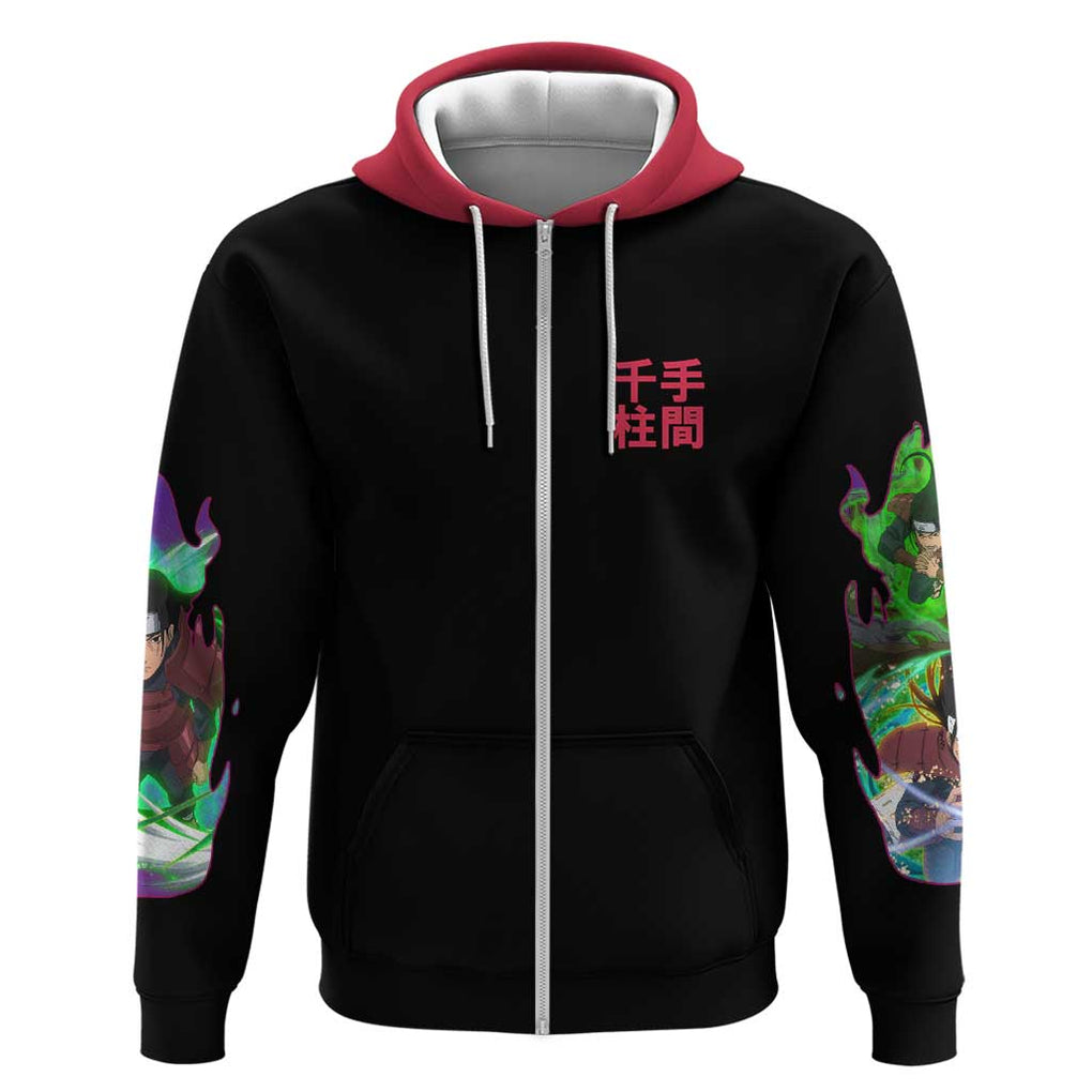 Hashirama Senju V3 Naruto Zip Hoodie Anime Style