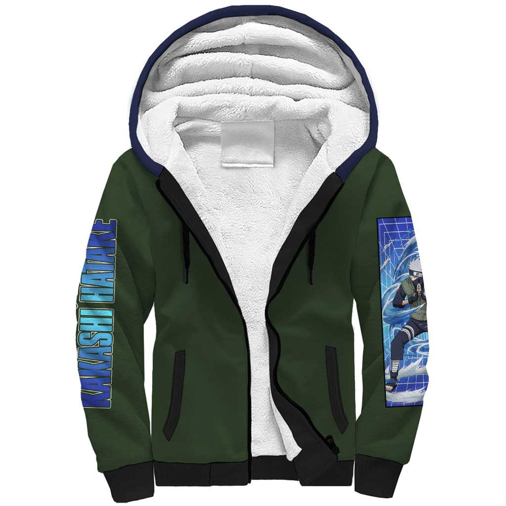 Hatake Kakashi V2 Naruto Sherpa Hoodie Anime Style