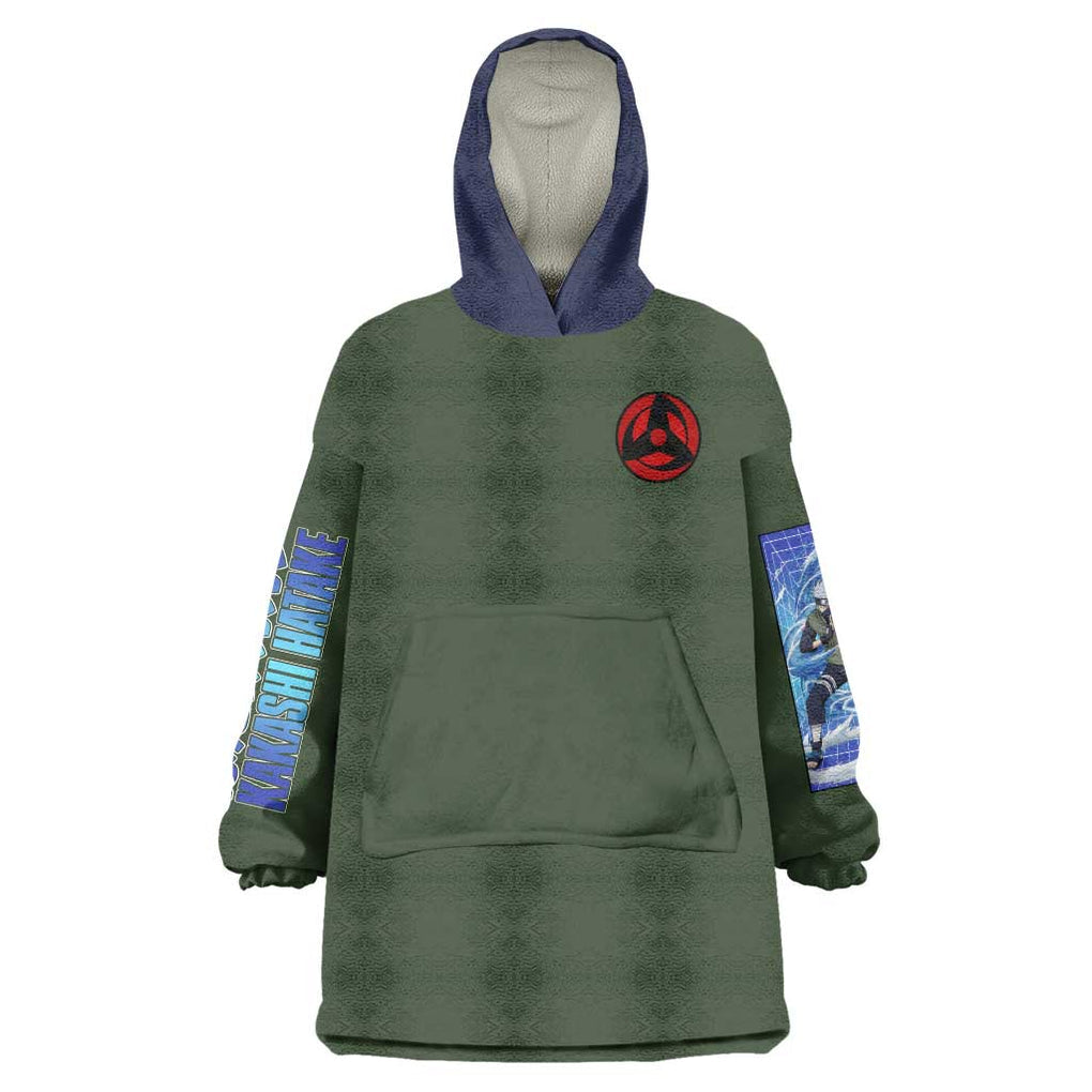 Hatake Kakashi V2 Naruto Wearable Blanket Hoodie Anime Style