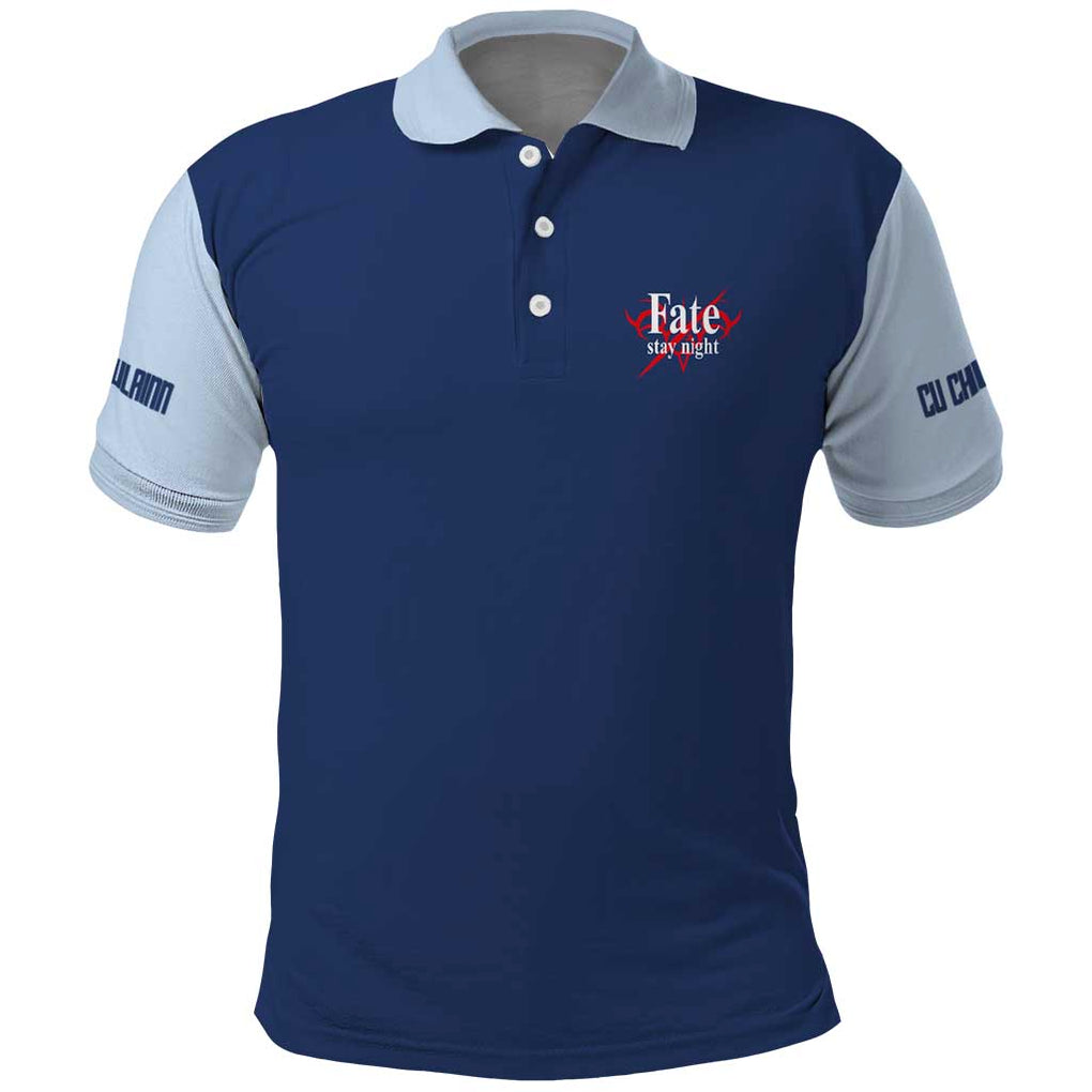 Lancer Fate Stay Night Unlimited Blade Works Polo Shirt Anime Style