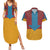 Avatar Aang Airbending Couples Matching Summer Maxi Dress and Hawaiian Shirt