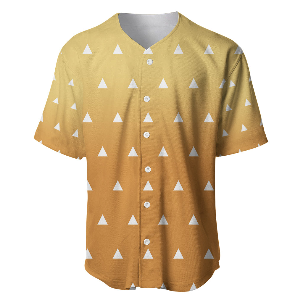 Zenitsu Shirt Design - Pattern Style Baseball Jersey