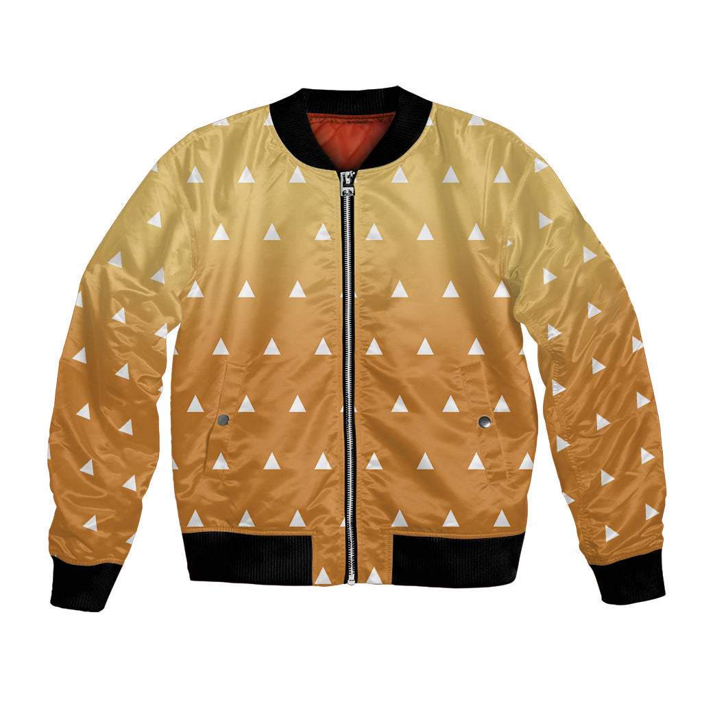 Zenitsu Shirt Design - Pattern Style Bomber Jacket