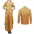 Zenitsu Shirt Design - Pattern Style Couples Matching Summer Maxi Dress and Long Sleeve Button Shirt