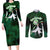 Gardevoir - Tie Dye Style Couples Matching Long Sleeve Bodycon Dress and Long Sleeve Button Shirt