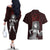 Serpent Sin of Envy Diane Couples Matching Off The Shoulder Long Sleeve Dress and Hawaiian Shirt