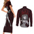 Serpent Sin of Envy Diane Couples Matching Short Sleeve Bodycon Dress and Long Sleeve Button Shirt