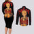 Farnese de Vandimion Berserk Couples Matching Long Sleeve Bodycon Dress and Long Sleeve Button Shirt Black Blood Style