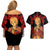 Farnese de Vandimion Berserk Couples Matching Off Shoulder Short Dress and Hawaiian Shirt Black Blood Style