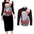 Griffith Berserk Couples Matching Long Sleeve Bodycon Dress and Long Sleeve Button Shirt Black Blood Style