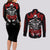 Griffith Berserk Couples Matching Long Sleeve Bodycon Dress and Long Sleeve Button Shirt Black Blood Style