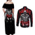 Griffith Berserk Couples Matching Off Shoulder Maxi Dress and Long Sleeve Button Shirt Black Blood Style