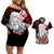 Griffith Berserk Couples Matching Off Shoulder Short Dress and Hawaiian Shirt Black Blood Style