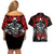 Griffith Berserk Couples Matching Off Shoulder Short Dress and Hawaiian Shirt Black Blood Style