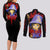 Schierke Basrard Couples Matching Long Sleeve Bodycon Dress and Long Sleeve Button Shirt Anime Style