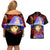 Schierke Basrard Couples Matching Off Shoulder Short Dress and Hawaiian Shirt Anime Style