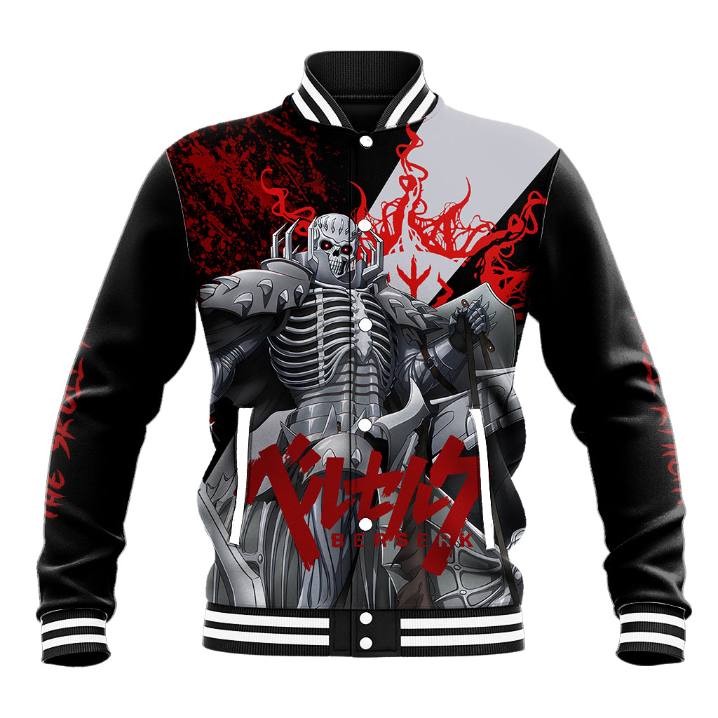 The Skull Knight Berserk Baseball Jacket Black Blood Style