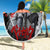 The Skull Knight Berserk Beach Blanket Black Blood Style