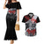 The Skull Knight Berserk Couples Matching Mermaid Dress and Hawaiian Shirt Black Blood Style