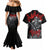 The Skull Knight Berserk Couples Matching Mermaid Dress and Hawaiian Shirt Black Blood Style