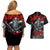 The Skull Knight Berserk Couples Matching Off Shoulder Short Dress and Hawaiian Shirt Black Blood Style