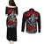 The Skull Knight Berserk Couples Matching Puletasi and Long Sleeve Button Shirt Black Blood Style